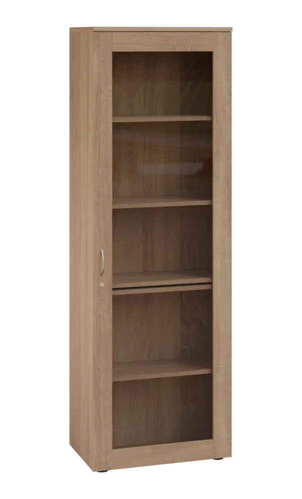 LE - 61 skříň léková prosklená, pravá, dub bardolino